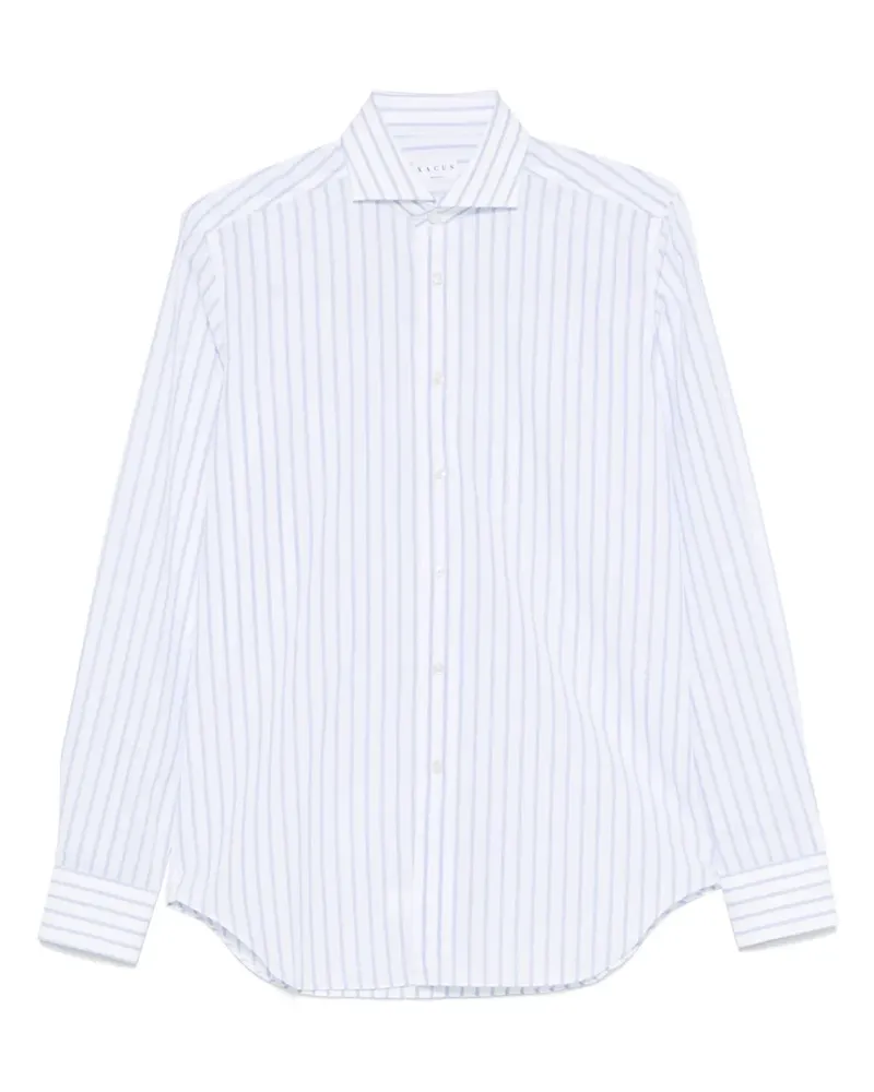 XACUS Gestreiftes Hemd - Blau Blau