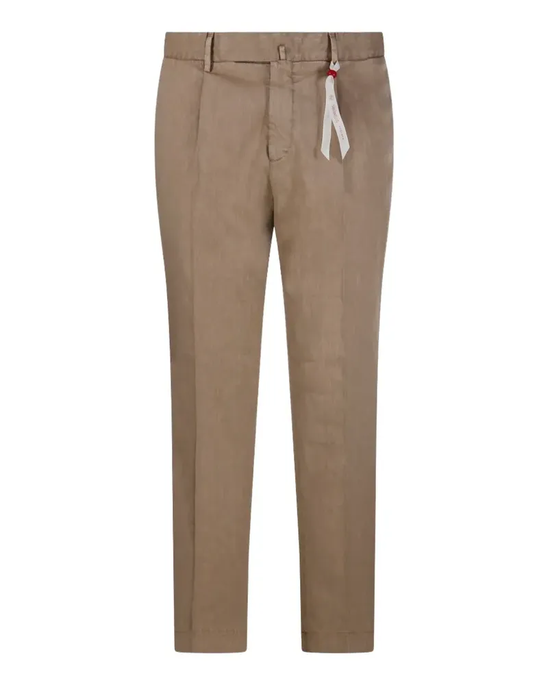 Biagio Santaniello Hose mit Gürtelschlaufen - Braun Braun
