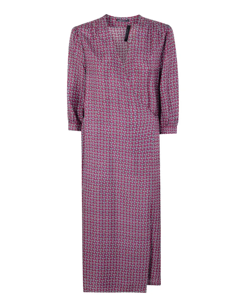 Laura Urbinati paisley tie belt dress - Violett Violett