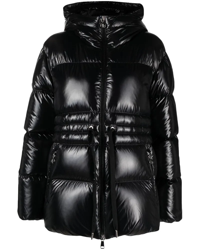 Moncler Gefütterte Kapuzenjacke - Schwarz Schwarz