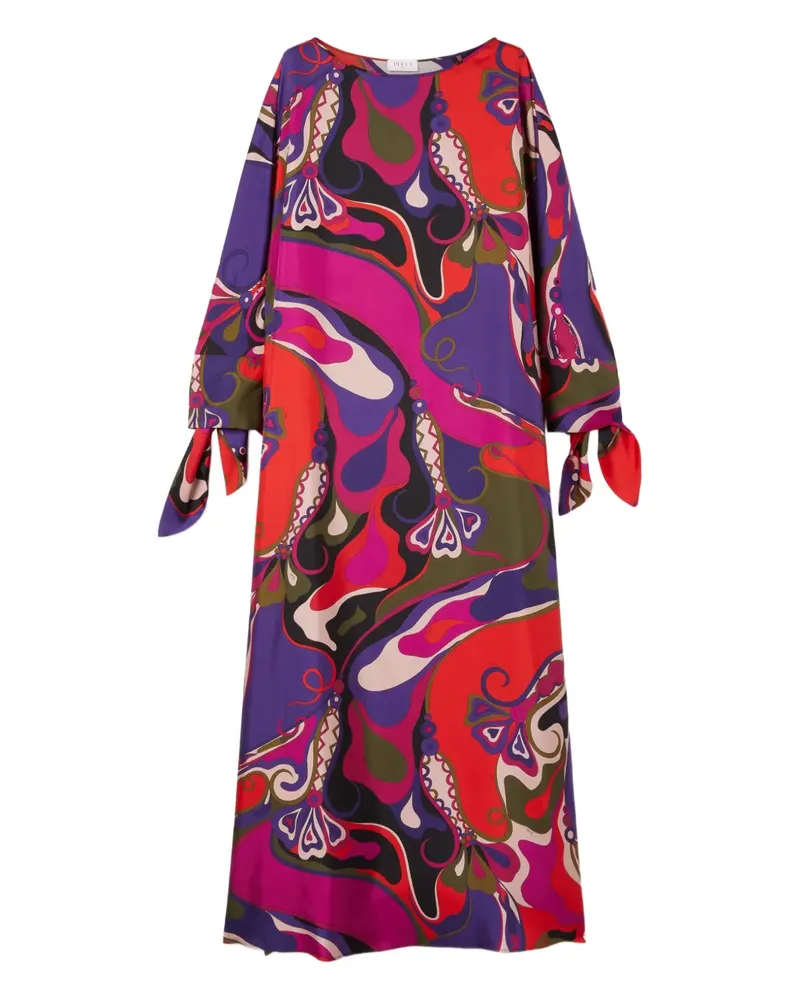 Emilio Pucci Maxikleid mit Orchidee-Print - Violett Violett