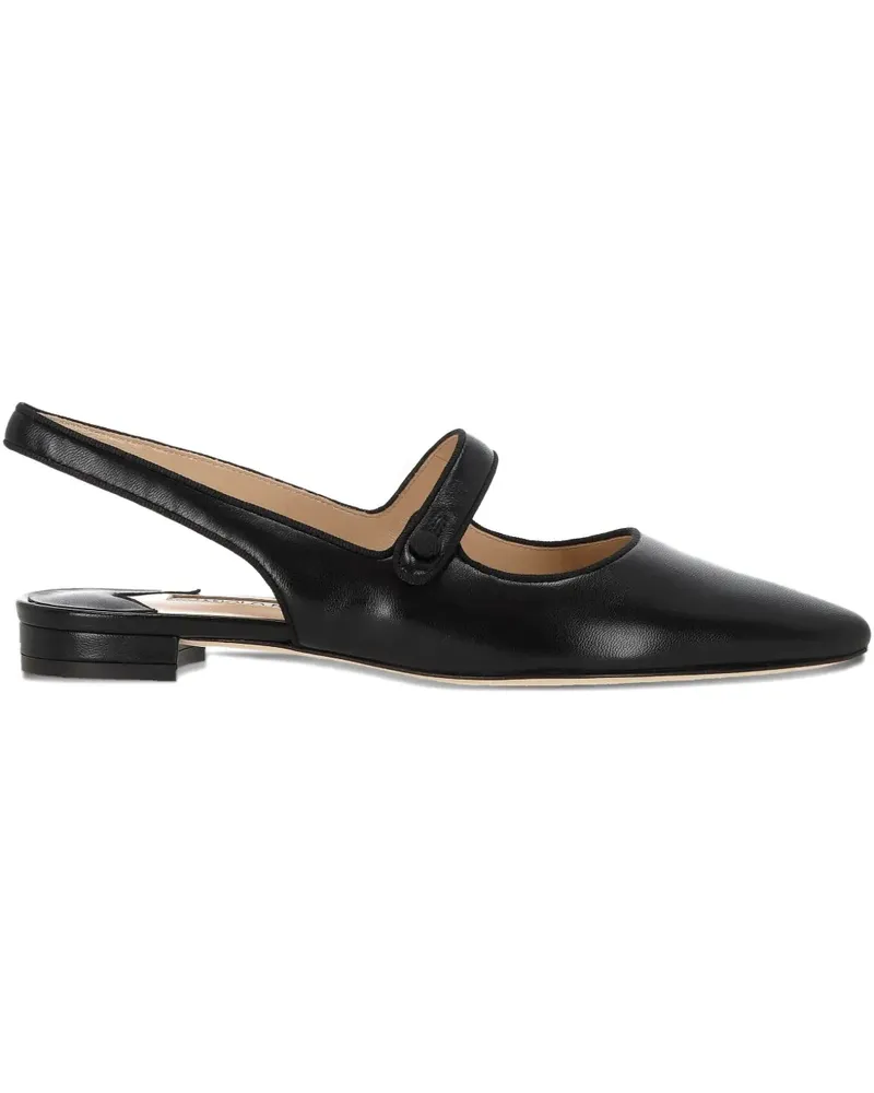 Manolo Blahnik sling-back flat pumps - Schwarz Schwarz
