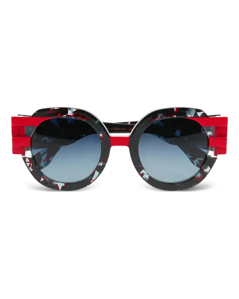 Face à Face Sonnenbrille mit rundem Gestell - Schwarz Schwarz