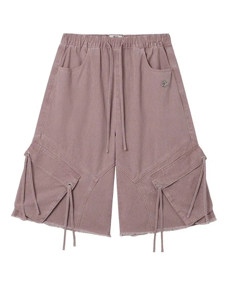 Izzue Shorts mit ausgefransten Details - Rosa Rosa