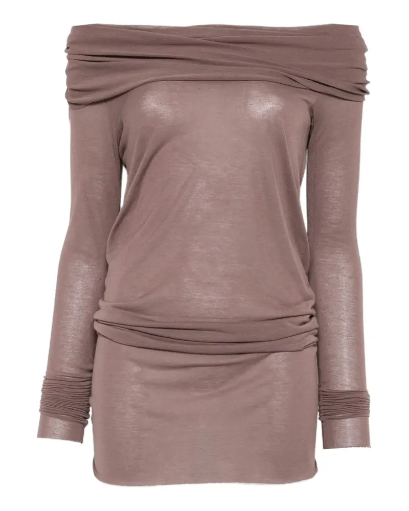 Rick Owens Schulterfreies Langarmshirt - Braun Braun