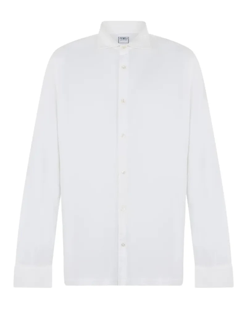 Fedeli long-sleeve cotton shirt - Weiß Weiß