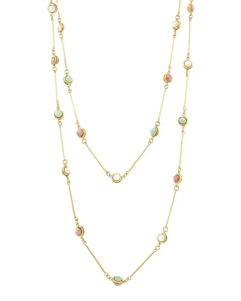 Sylvia Toledano Amazonite Pearl Candys Halskette - Gold Gold