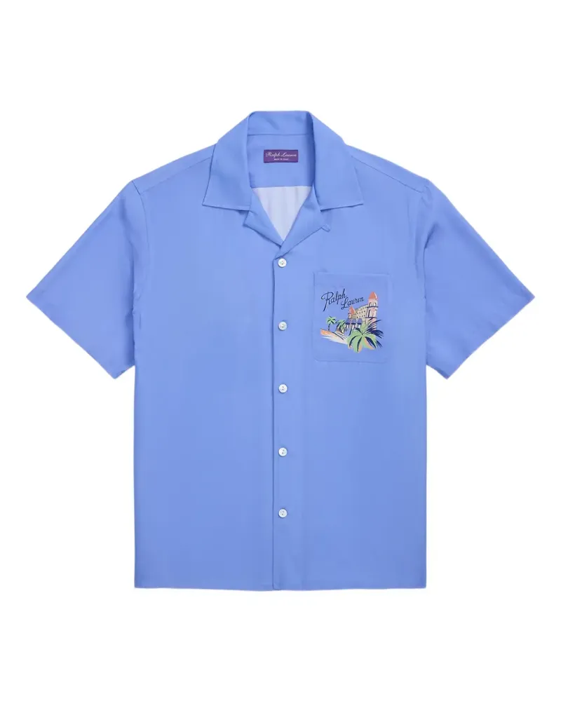 Ralph Lauren Hemd mit Logo-Print - Blau Blau