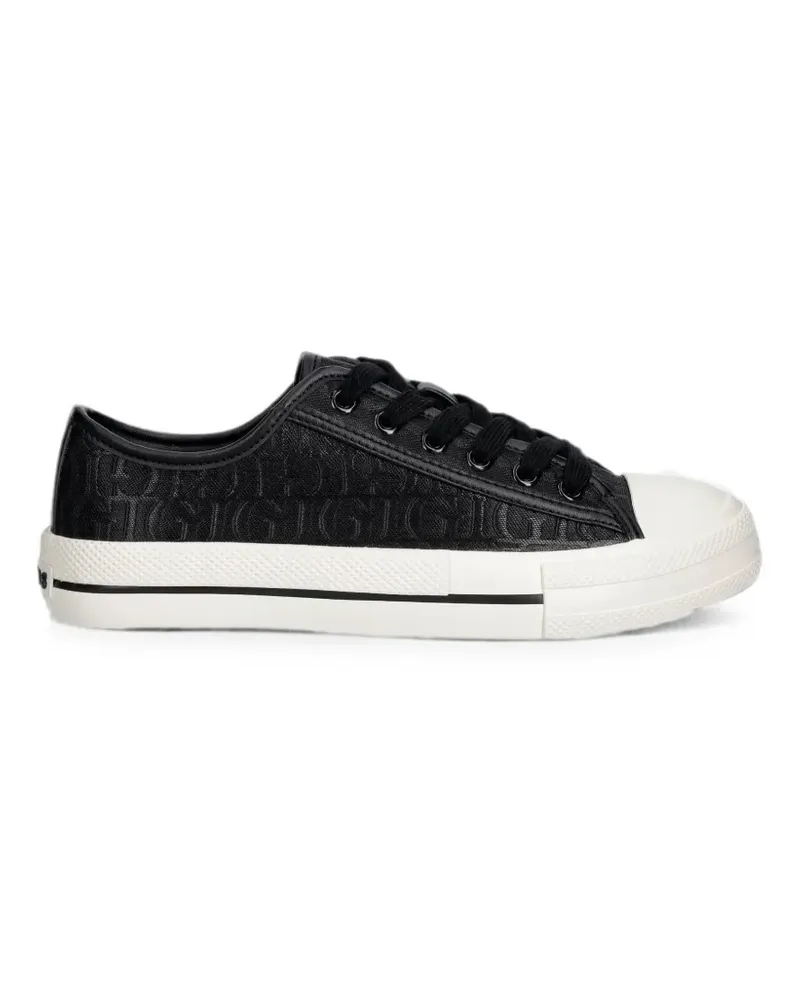 Guess Carey monogram-pattern low-top sneakers - Schwarz Schwarz