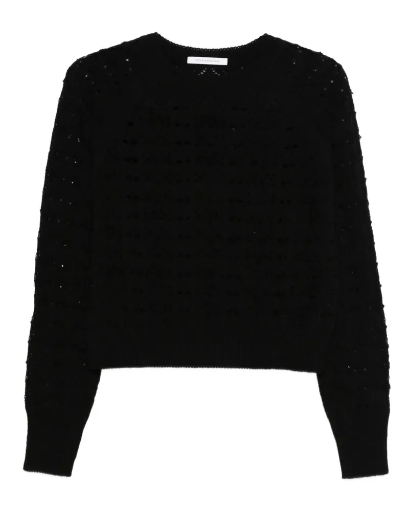 Cecilie Bahnsen Pullover mit Lochmuster - Schwarz Schwarz