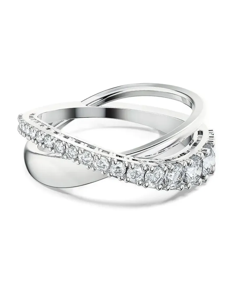 Swarovski Ring mit Knotendetail - Silber Silber