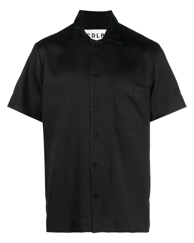 CDLP Hemd aus Lyocell - Schwarz Schwarz