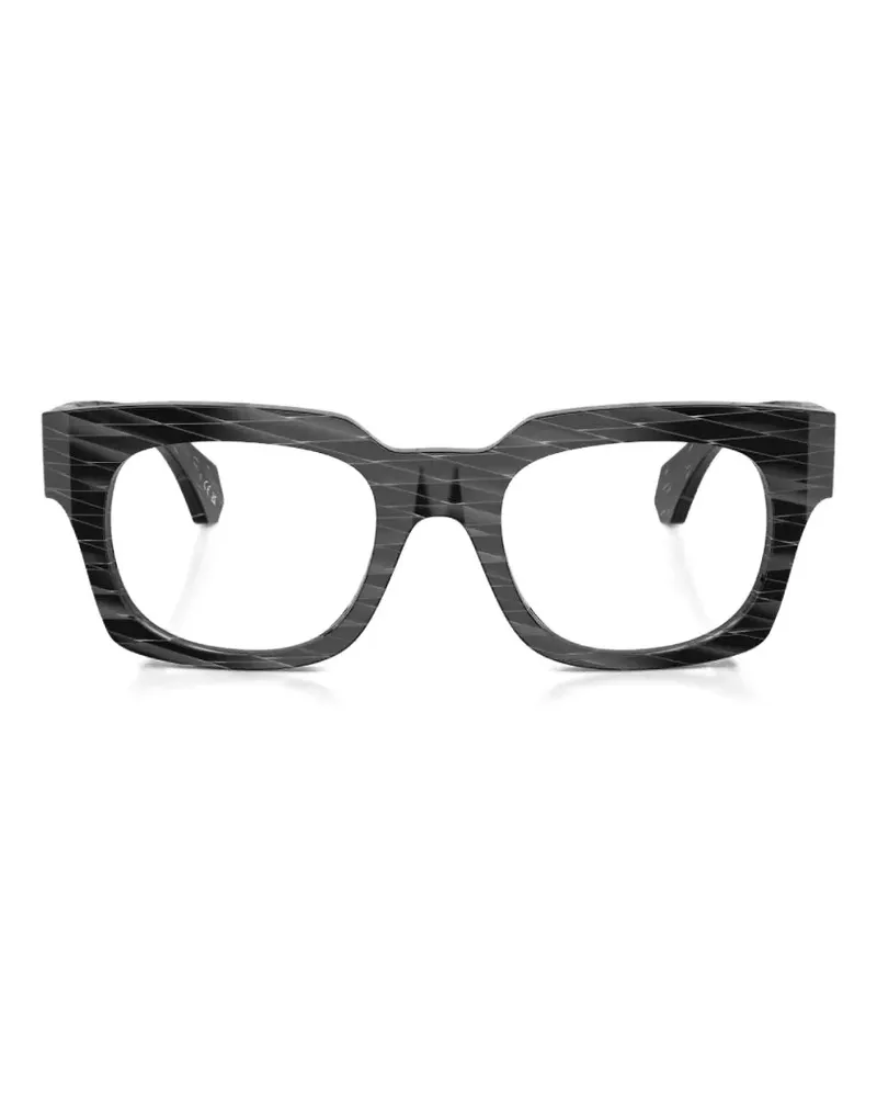 Alain Mikli Brille mit geometrischem Gestell - Schwarz Schwarz