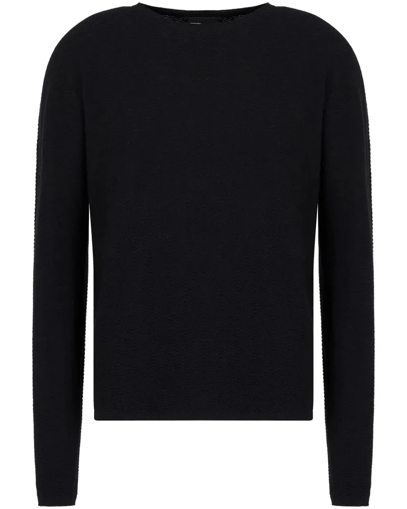 Giorgio Armani Klassischer Pullover - Schwarz Schwarz