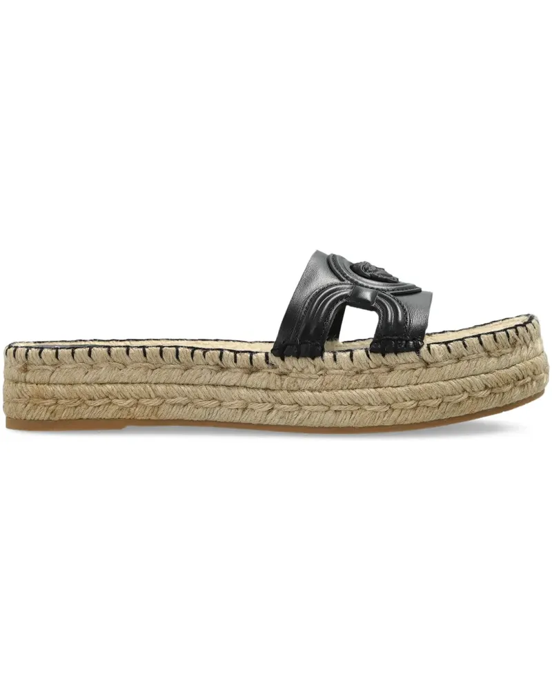 Versace Medusa Espadrille-Pantoletten - Schwarz Schwarz