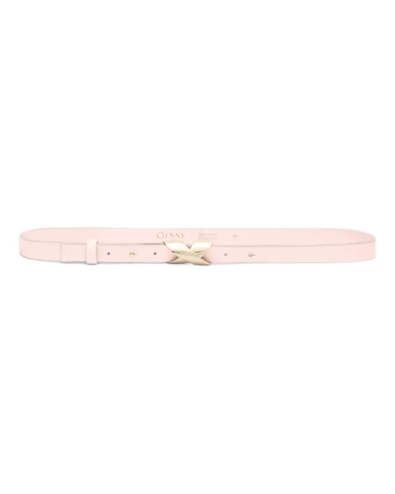 Genny Gürtel mit X-Schnalle - Rosa Rosa