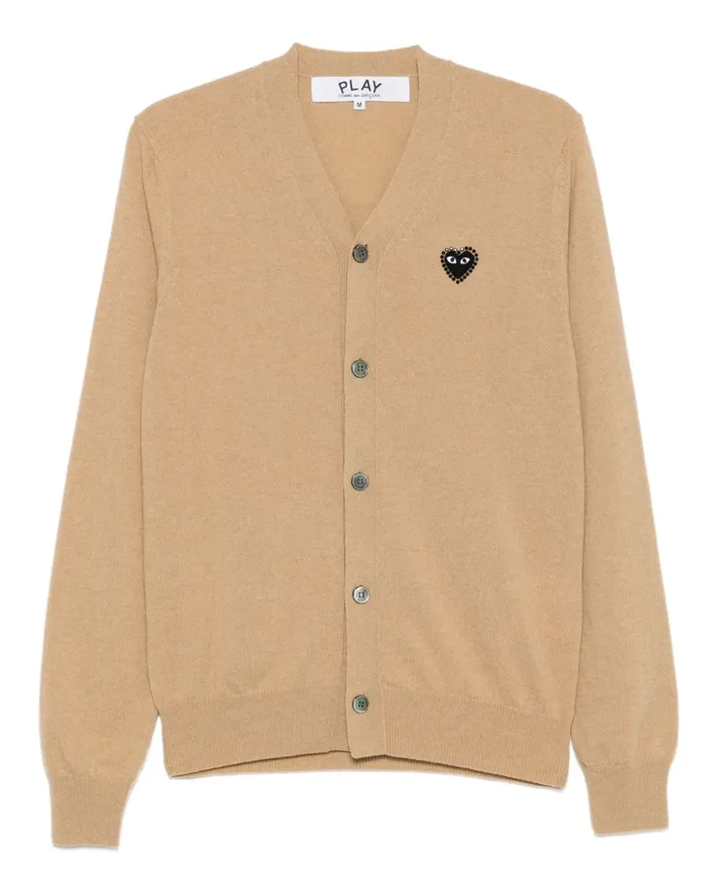 Comme des Garçons Cardigan mit Logo-Herz - Nude Nude