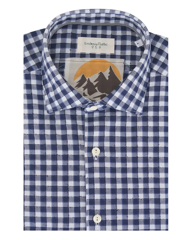 Tintoria Mattei checked shirt - Blau Blau