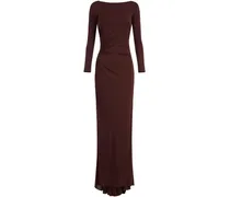 Drapiertes Jersey-Abendkleid - Rot