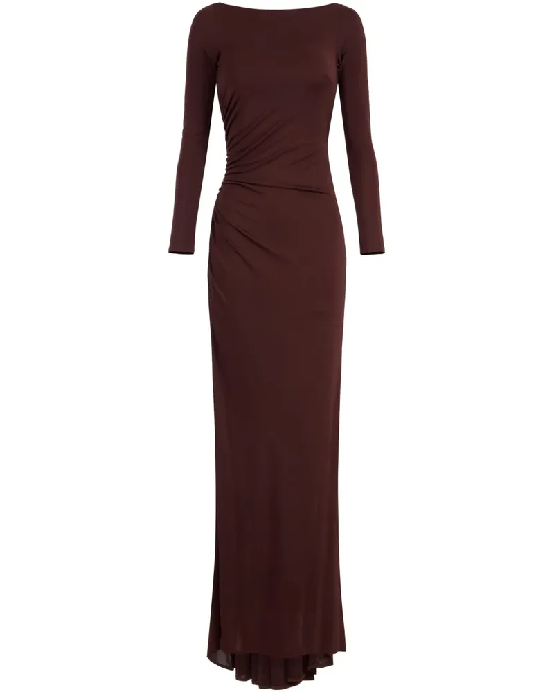 Elisabetta Franchi Drapiertes Jersey-Abendkleid - Rot Rot