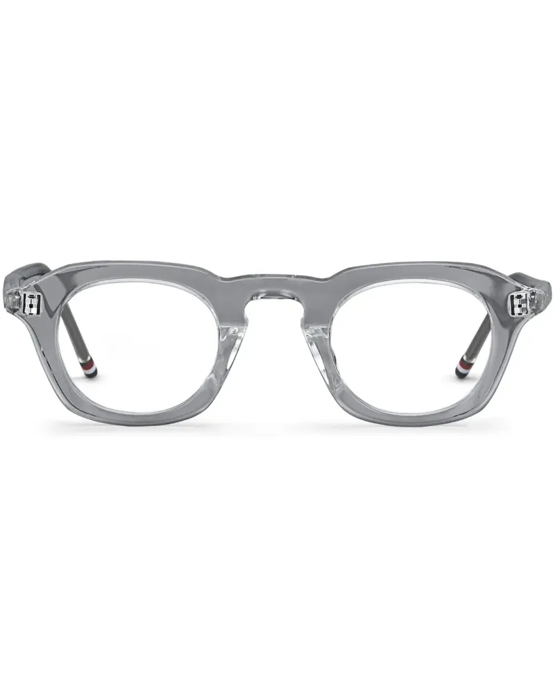Thom Browne Eckige Brille mit transparentem Gestell - Weiß Weiß
