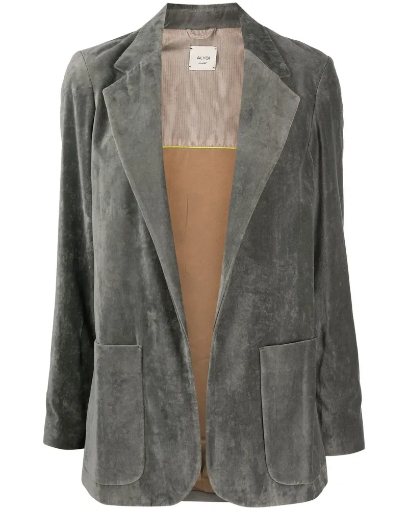 ALYSI Blazer aus Samt - Grau Grau