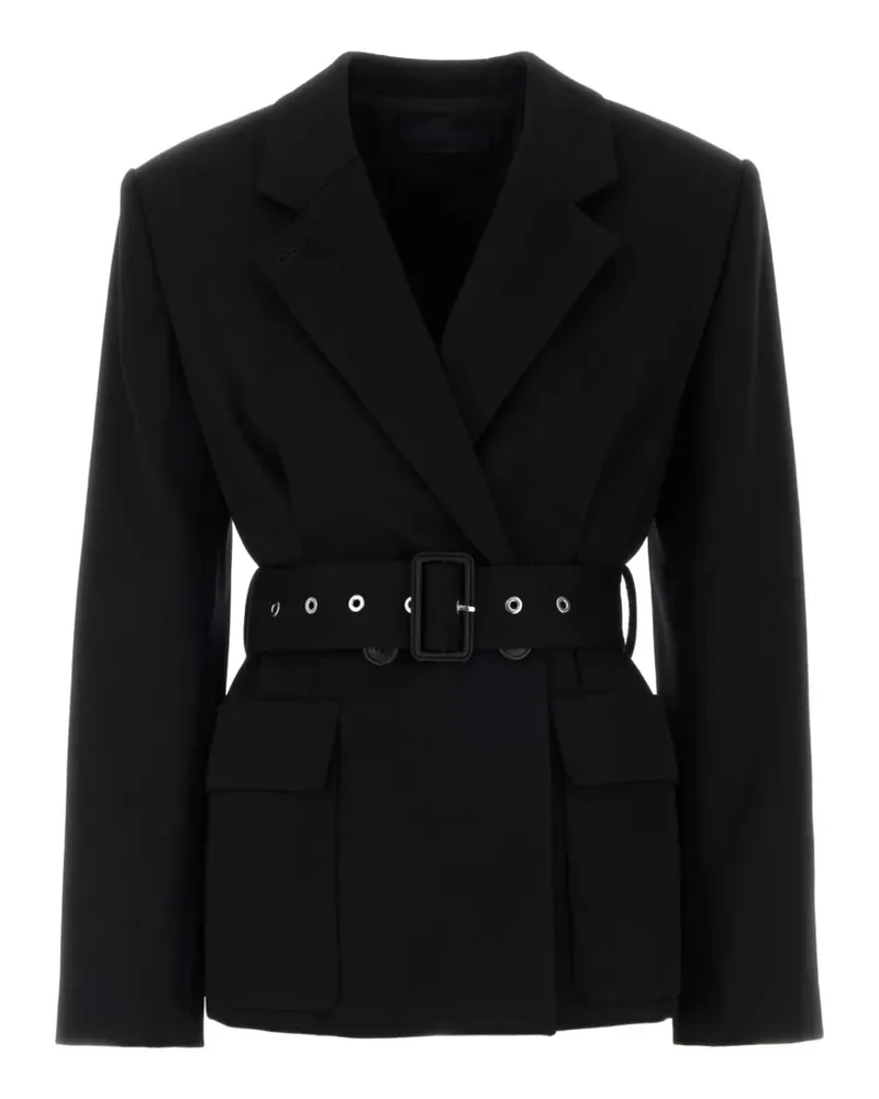 Lanvin Blazer mit Gürtel - Schwarz Schwarz