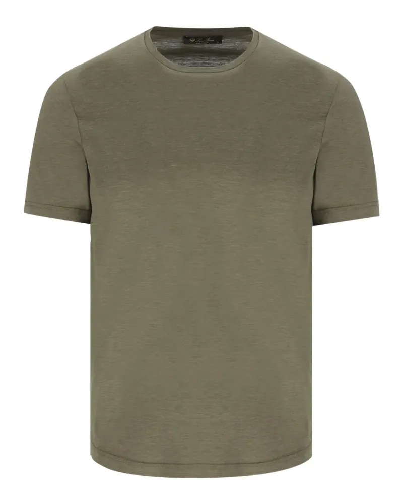 Loro Piana Levo T-Shirt mit rundem Ausschnitt - Grün Grün