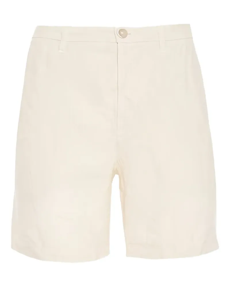 120% Lino Bermudas mit Knopfverschluss - Nude Nude