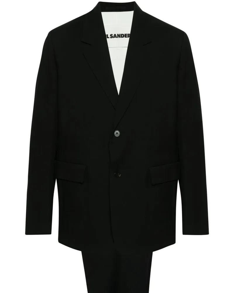 Jil Sander Einreihiger Anzug - Schwarz Schwarz