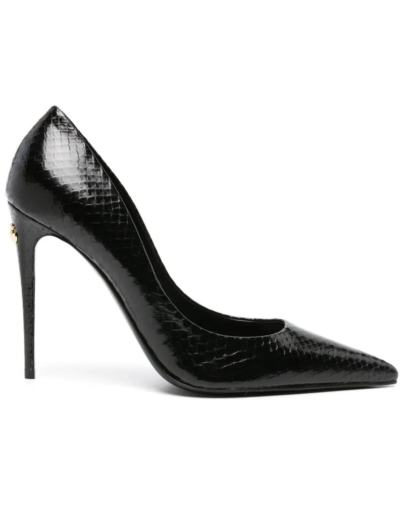 Dolce & Gabbana Pumps mit Python-Effekt 100mm - Schwarz Schwarz