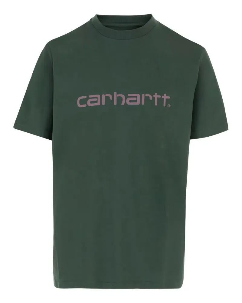 Carhartt WIP T-Shirt mit Logo-Print - Grün Grün