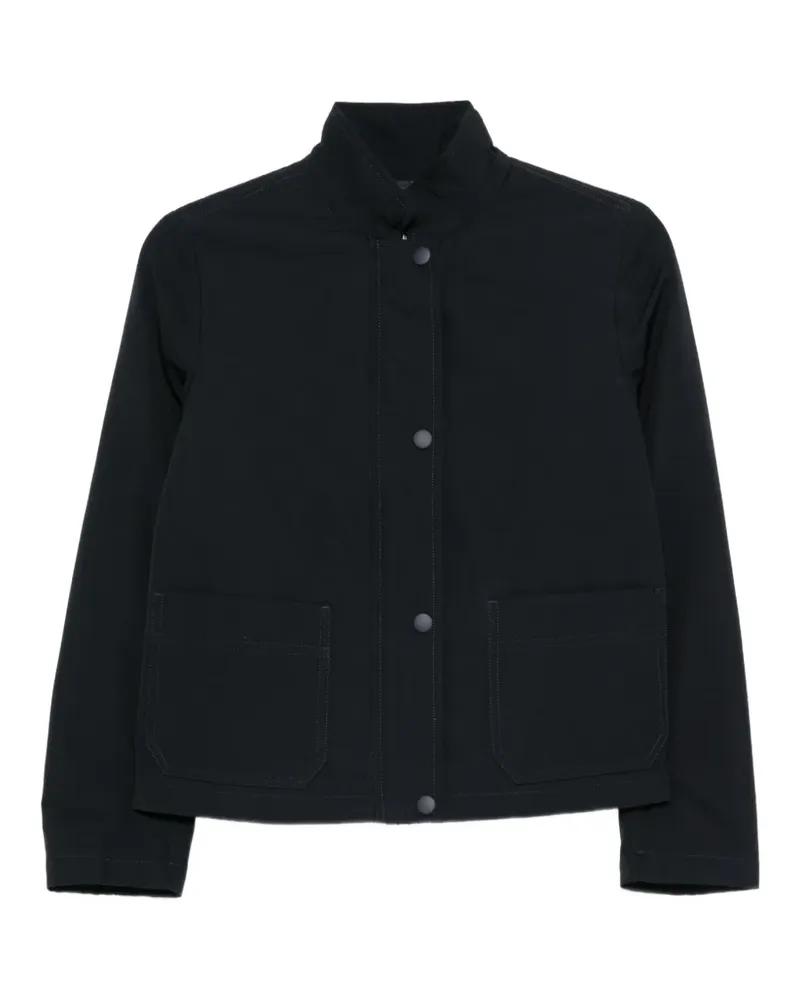 ASPESI Stehkragen-Jacke mit aufgesetzten Taschen - Blau Blau