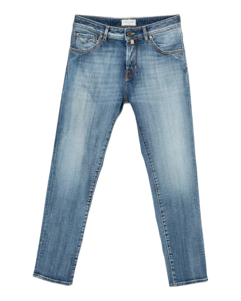 Jacob Cohën Ausgeblichene Straight-Leg-Jeans - Blau Blau