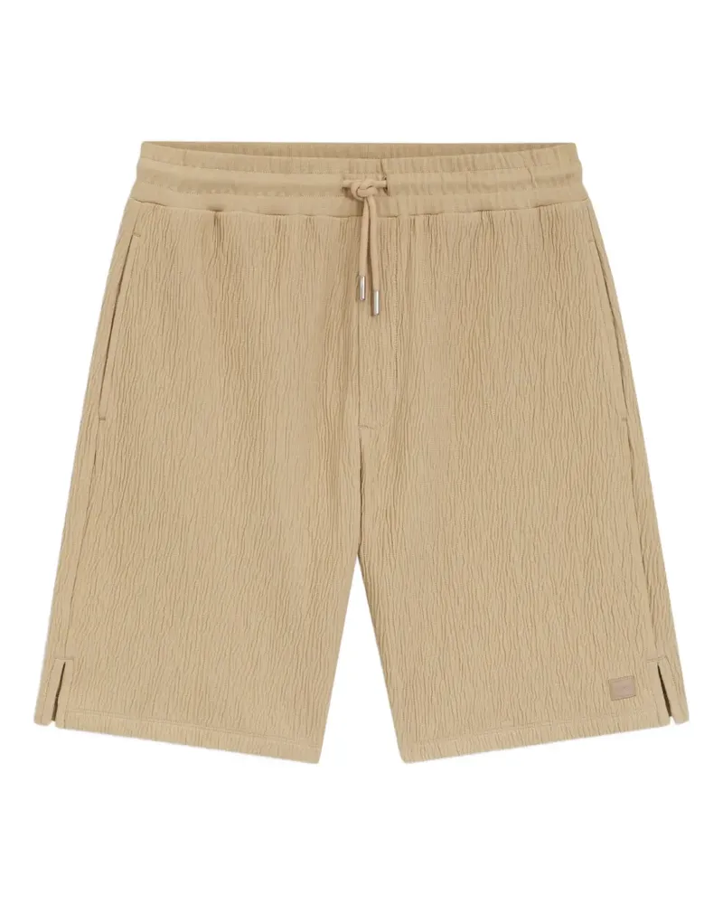 HUGO BOSS Kordelzug-Joggingshorts mit Knitteroptik - Nude Nude