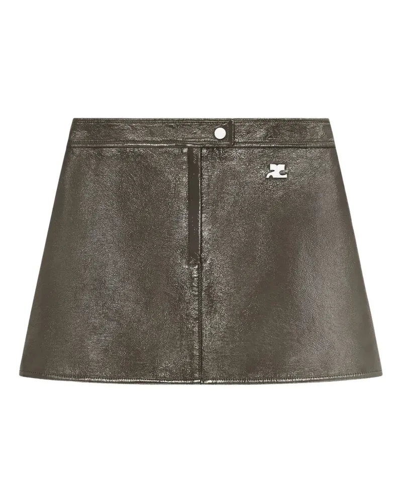 Courrèges Reedition Minirock - Grün Grün
