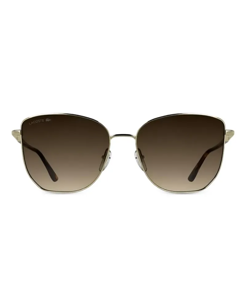 Lacoste Sonnenbrille mit geometrischem Gestell - Gold Gold