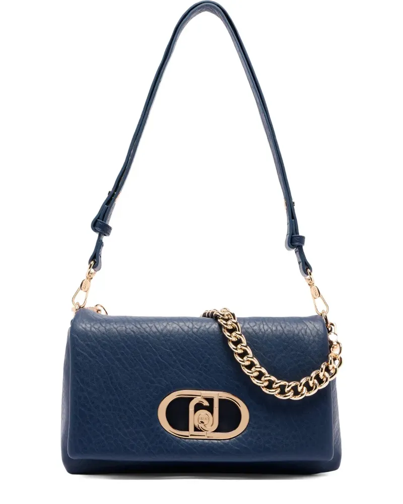 Liu Jo Mittelgroße LaPuffy Schultertasche mit Kettenriemen - Blau Blau