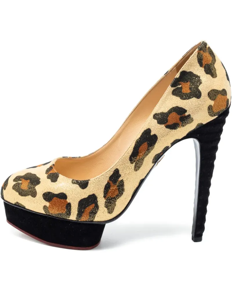 Charlotte Olympia Pre-owned Dolly Pumps 140mm - Gold Gold