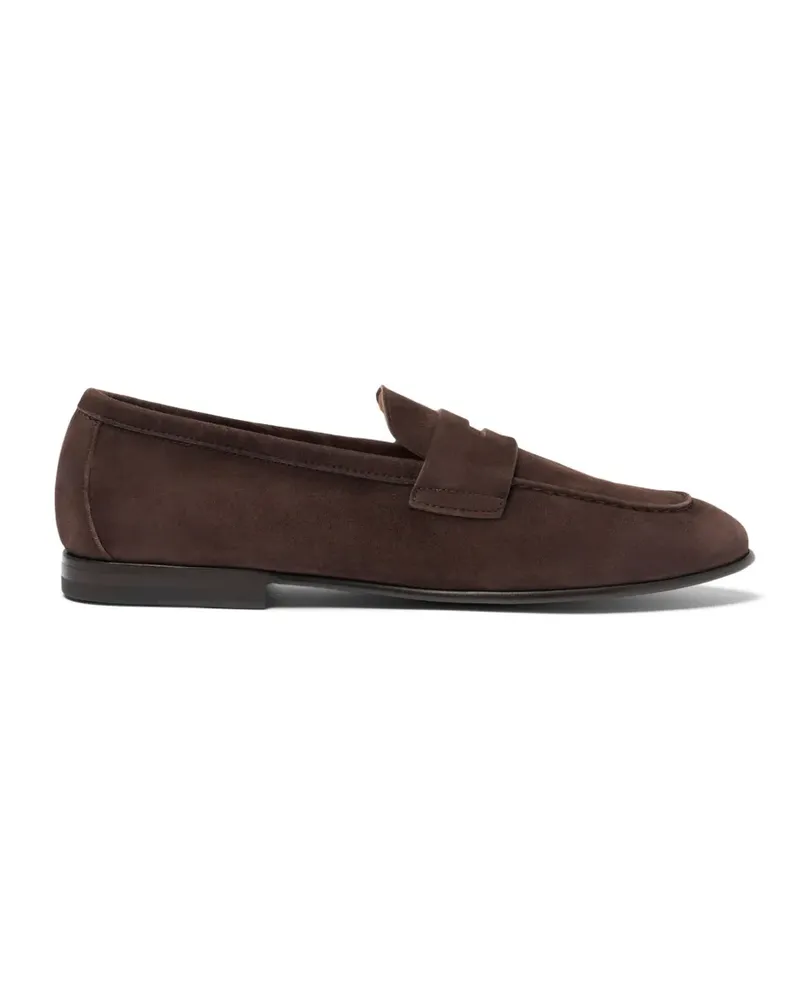 Scarosso Gregory penny-strap loafers - Braun Braun