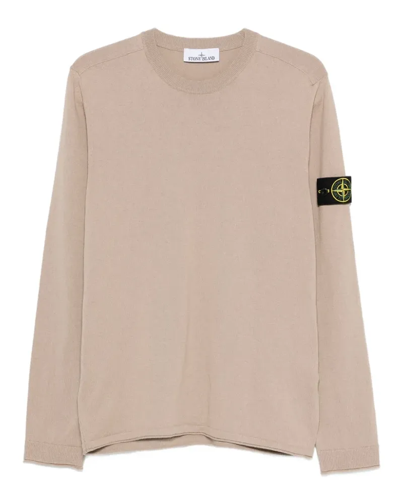 Stone Island Compass-patch sweater - Nude Nude