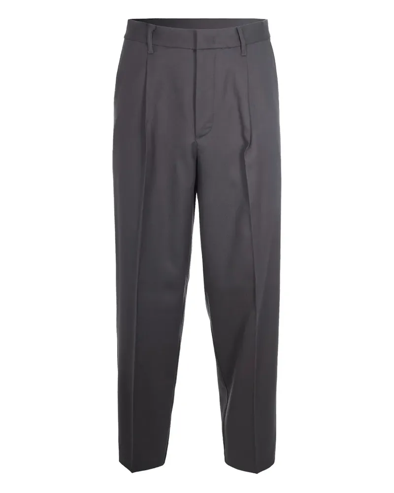 Emporio Armani pleat-detail trousers - Grau Grau