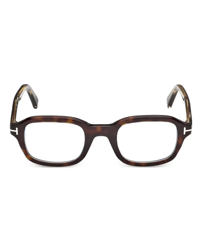 Tom Ford Brille mit eckigem Gestell - Braun Braun