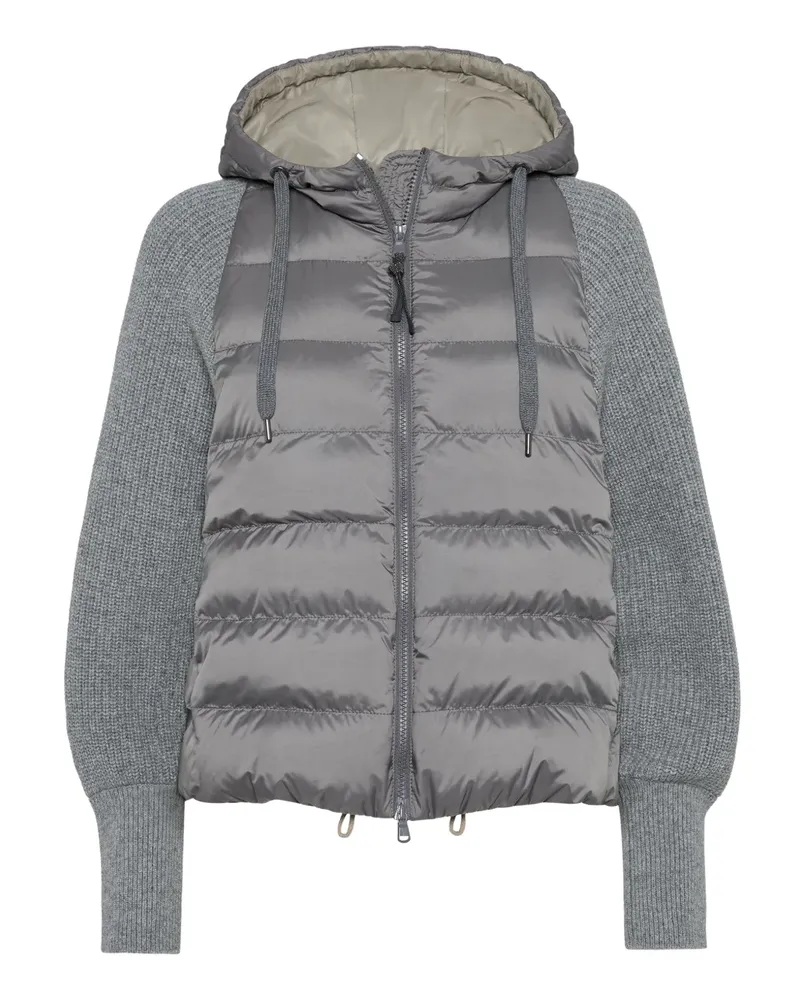 Brunello Cucinelli Gefütterte Jacke - Grau Grau