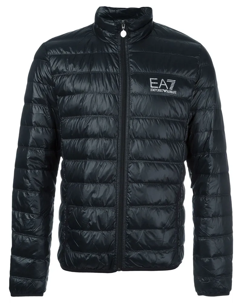 EA7 Daunenjacke mit Reißverschluss - Schwarz Schwarz