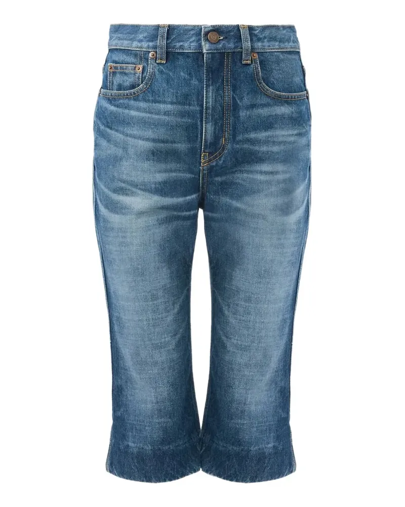 Chloé Capri-Jeans mit hohem Bund - Blau Blau