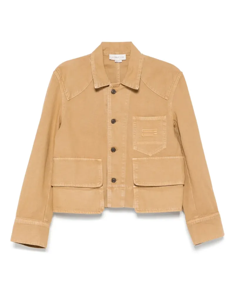 Victoria Beckham Utility-Jeansjacke - Braun Braun