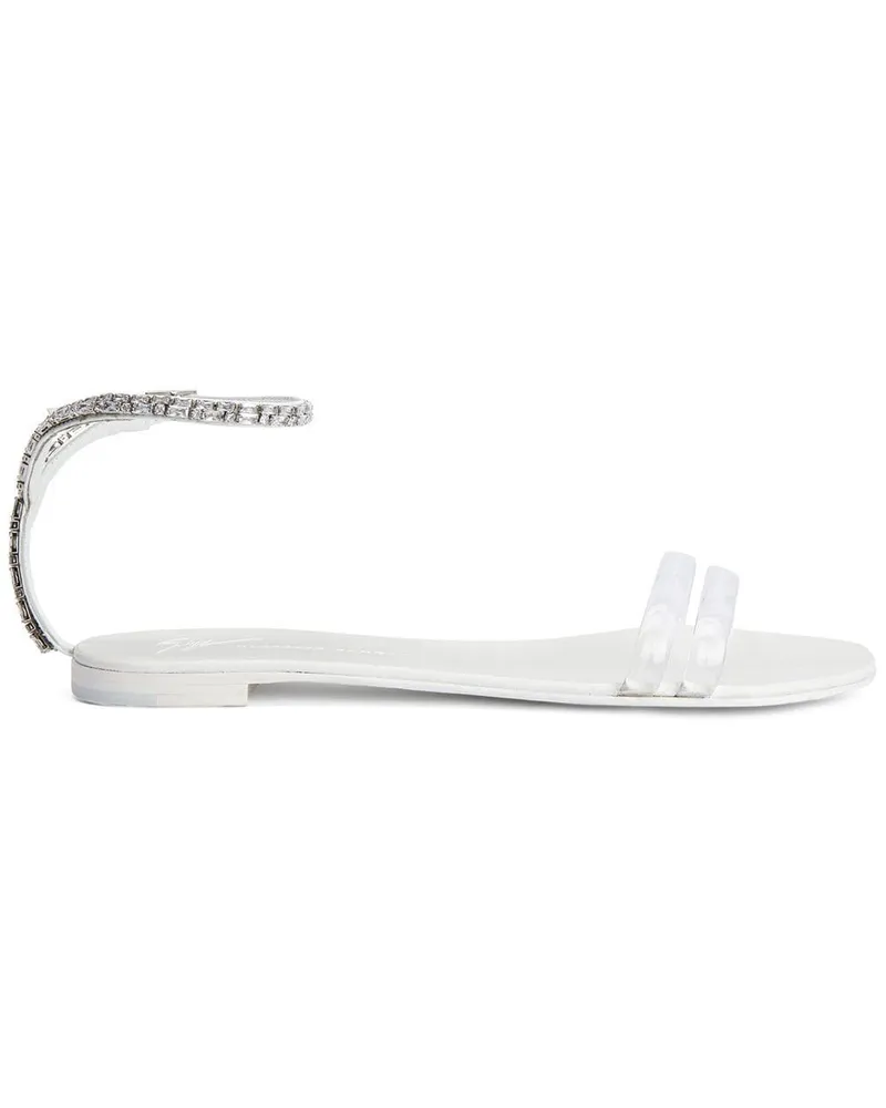 Giuseppe Zanotti Agathe Plexi Sandalen - Silber Silber