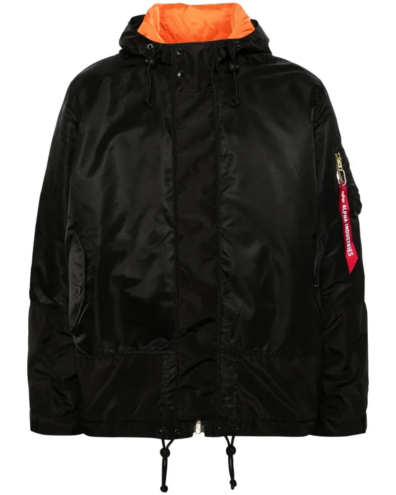 Junya Watanabe x Alpha Industries Kapuzenjacke Schwarz