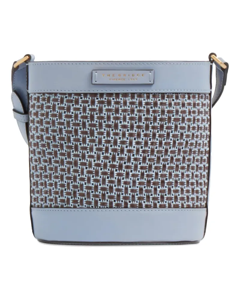 The Bridge Luna woven cross body bag - Blau Blau